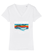 California Surfing Tricou mânecă scurtă guler V Damă Evoker