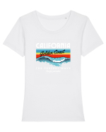 California Surfing Tricou mânecă scurtă guler larg fitted Damă Expresser