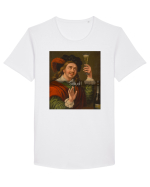 Salud! Tricou mânecă scurtă guler larg Bărbat Skater