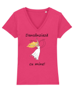 Dansânziază cu mine! Tricou mânecă scurtă guler V Damă Evoker