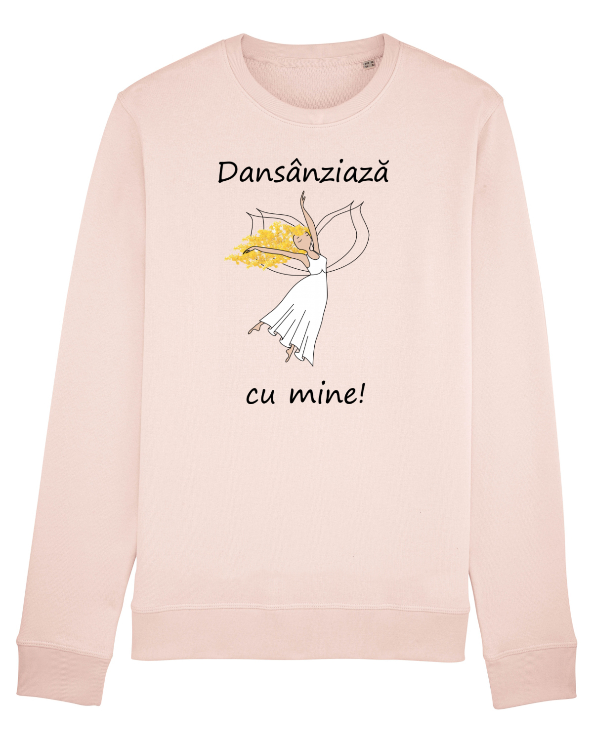 Bluză mânecă lungă Unisex Rise Candy Pink