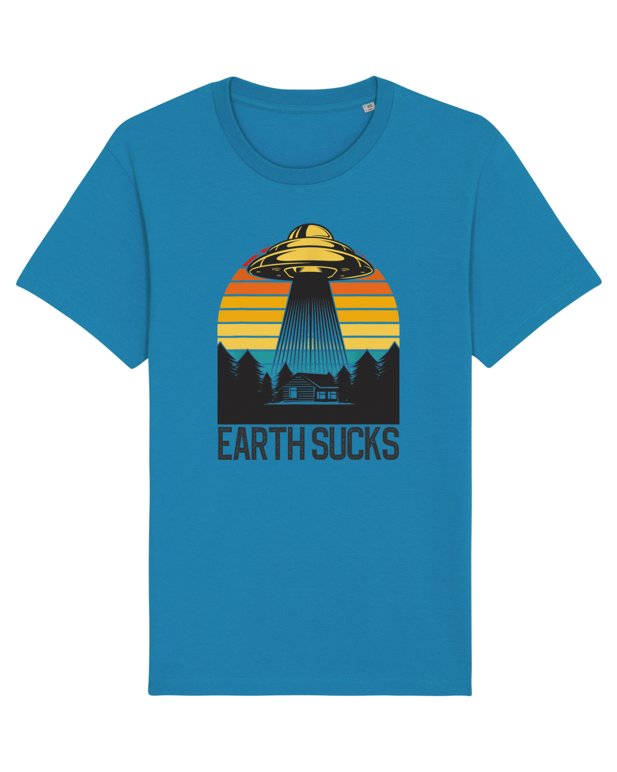 Tricou mânecă scurtă Unisex Rocker Azur