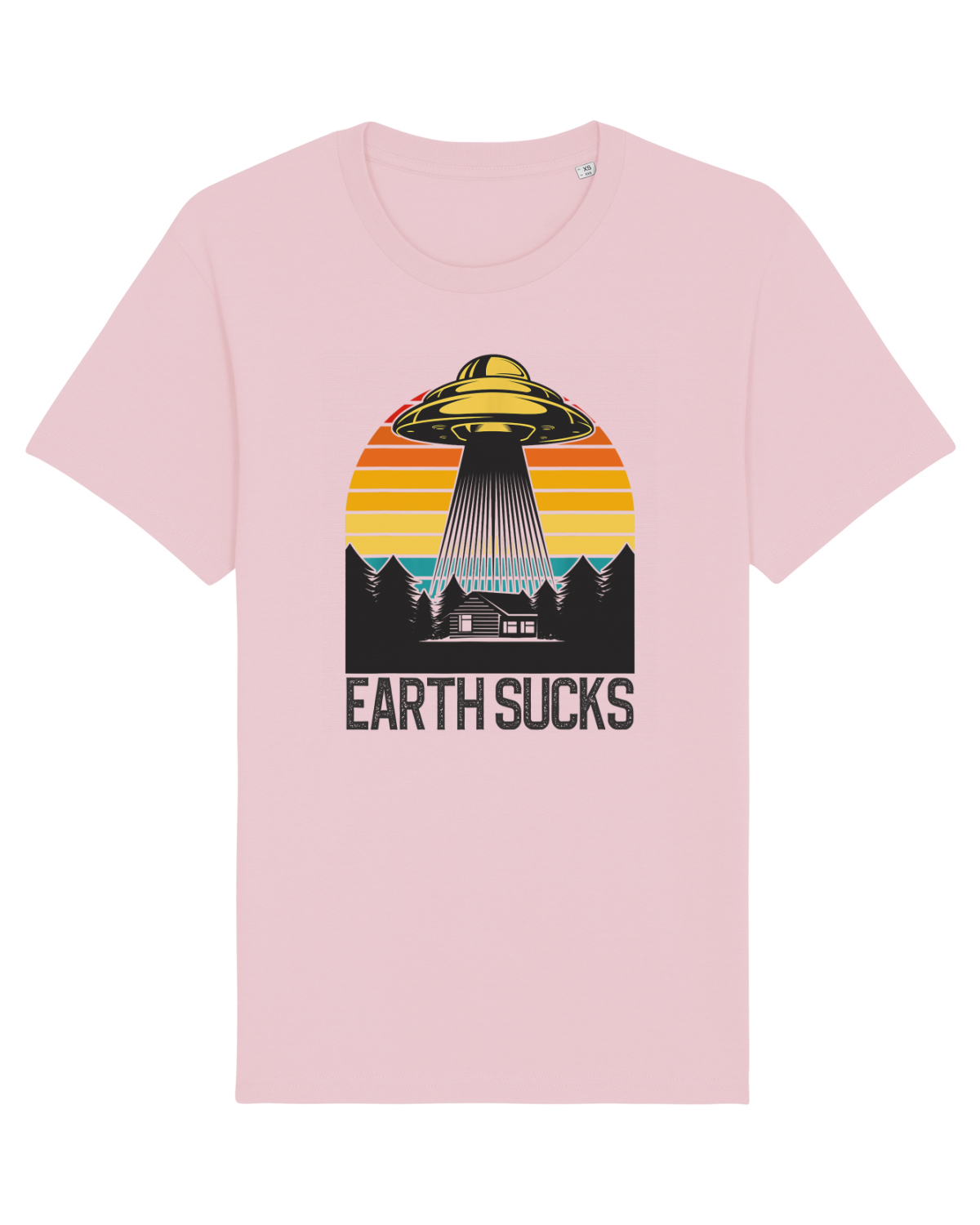 Tricou mânecă scurtă Unisex Rocker Cotton Pink