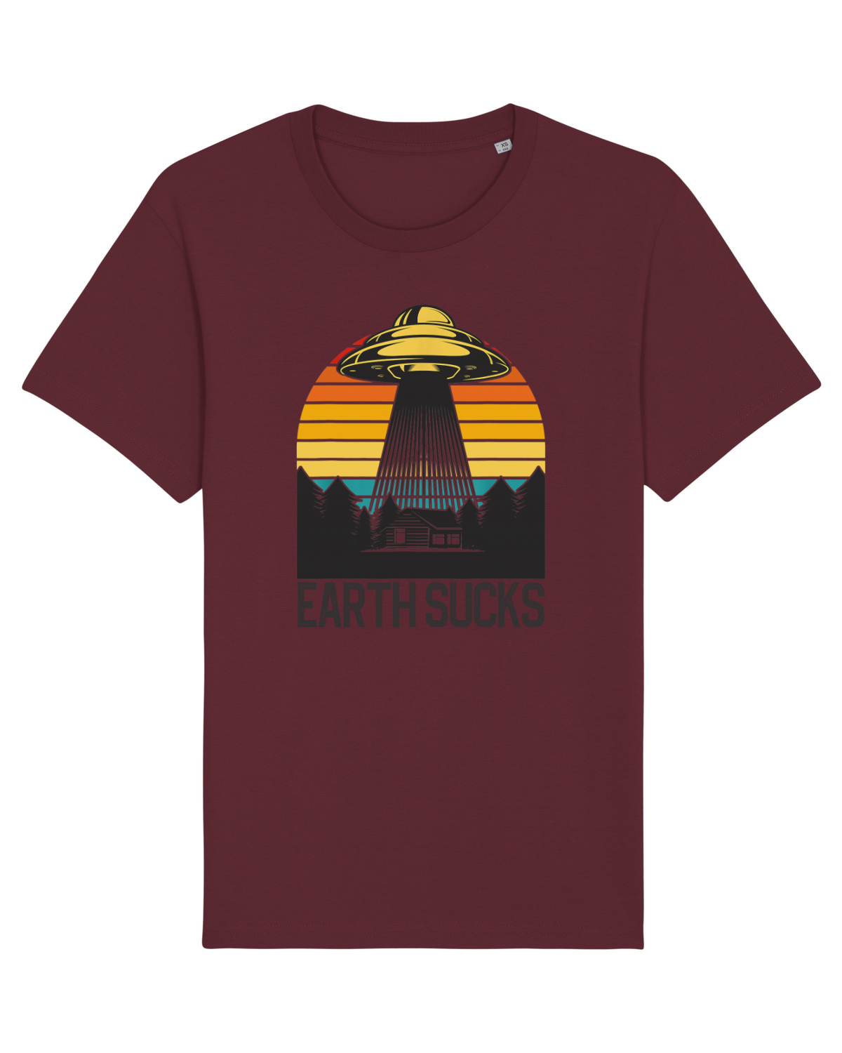 Tricou mânecă scurtă Unisex Rocker Burgundy