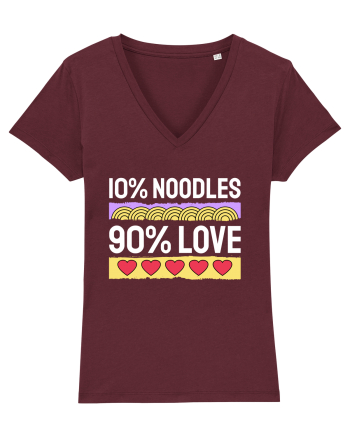 10% Noodles 90% Love Burgundy