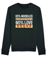 10% Noodles 90% Love Bluză mânecă lungă Unisex Rise