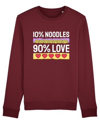 10% Noodles 90% Love Burgundy