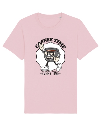 Coffee Time Every Time Cotton Pink