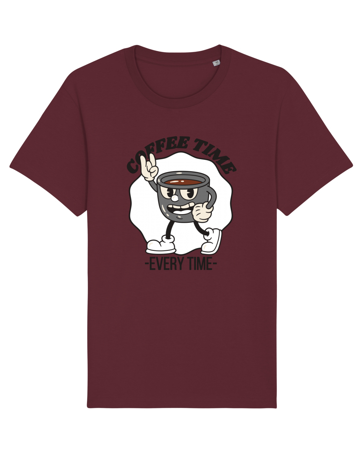 Tricou mânecă scurtă Unisex Rocker Burgundy