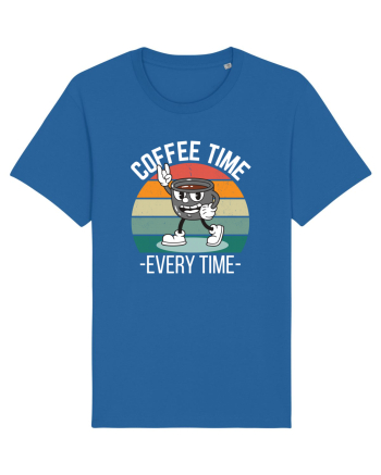 Coffee Time Every Time Royal Blue
