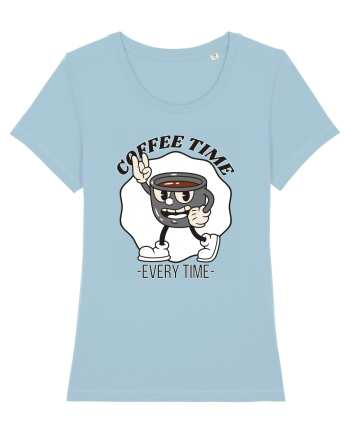 Coffee Time Every Time Sky Blue