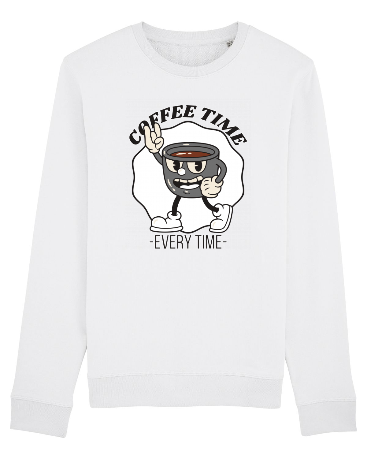 Bluză mânecă lungă Unisex Rise White
