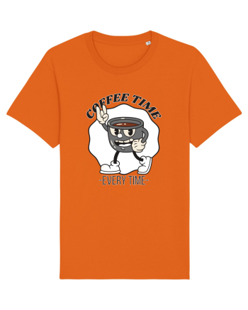 Coffee Time Every Time Bright Orange