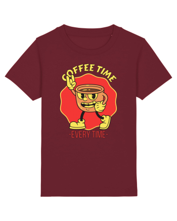 Coffee Time Every Time Burgundy