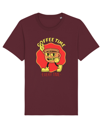 Coffee Time Every Time Burgundy