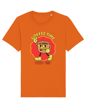 Coffee Time Every Time Bright Orange