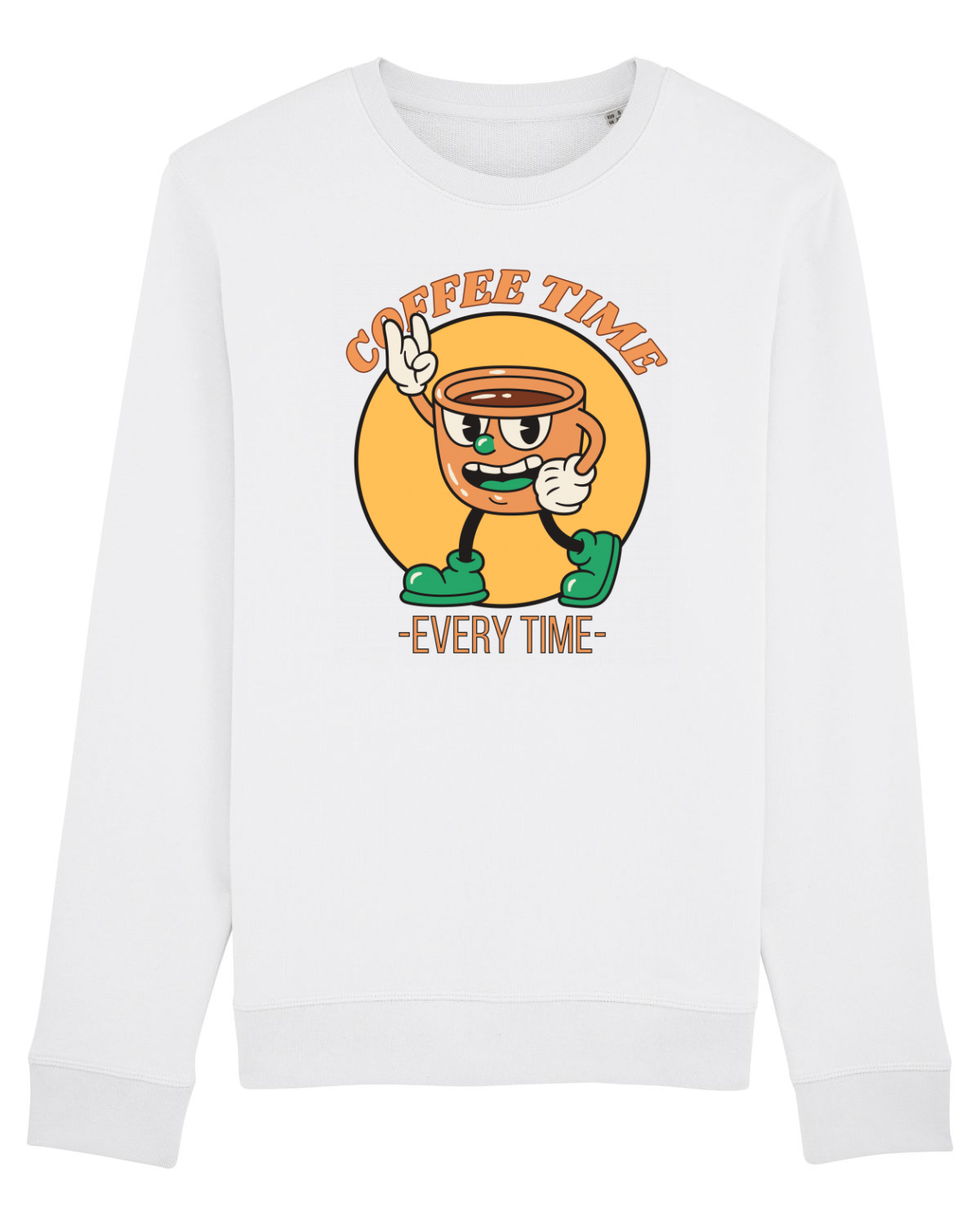 Bluză mânecă lungă Unisex Rise White