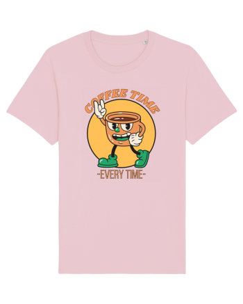 Coffee Time Every Time Cotton Pink