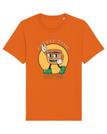 Coffee Time Every Time Bright Orange