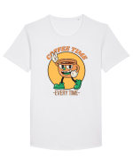 Coffee Time Every Time Tricou mânecă scurtă guler larg Bărbat Skater