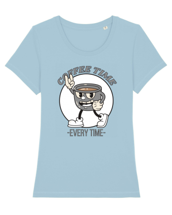 Coffee Time Every Time Sky Blue