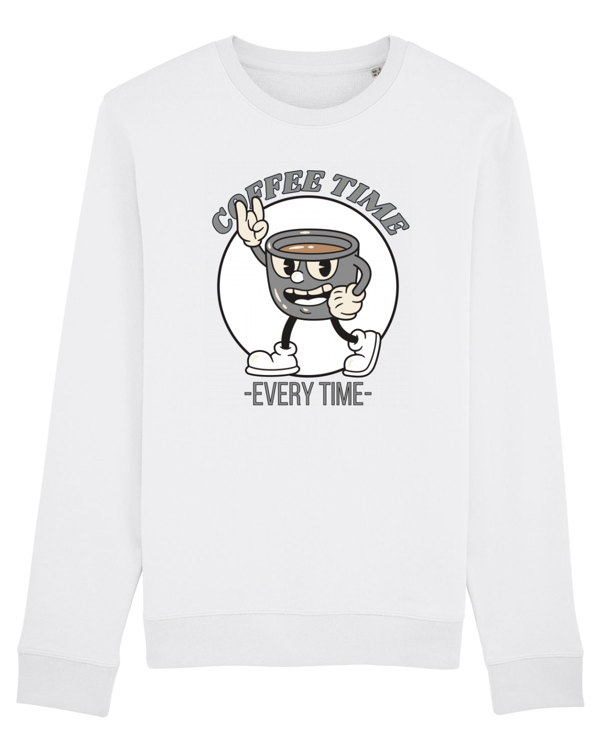 Bluză mânecă lungă Unisex Rise White