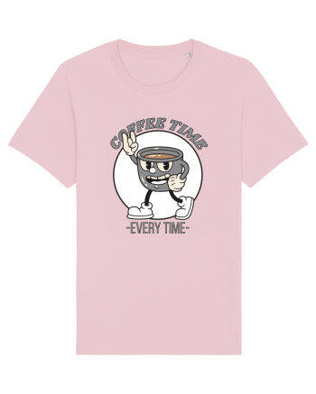 Coffee Time Every Time Cotton Pink