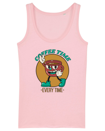 Coffee Time Every Time Cotton Pink