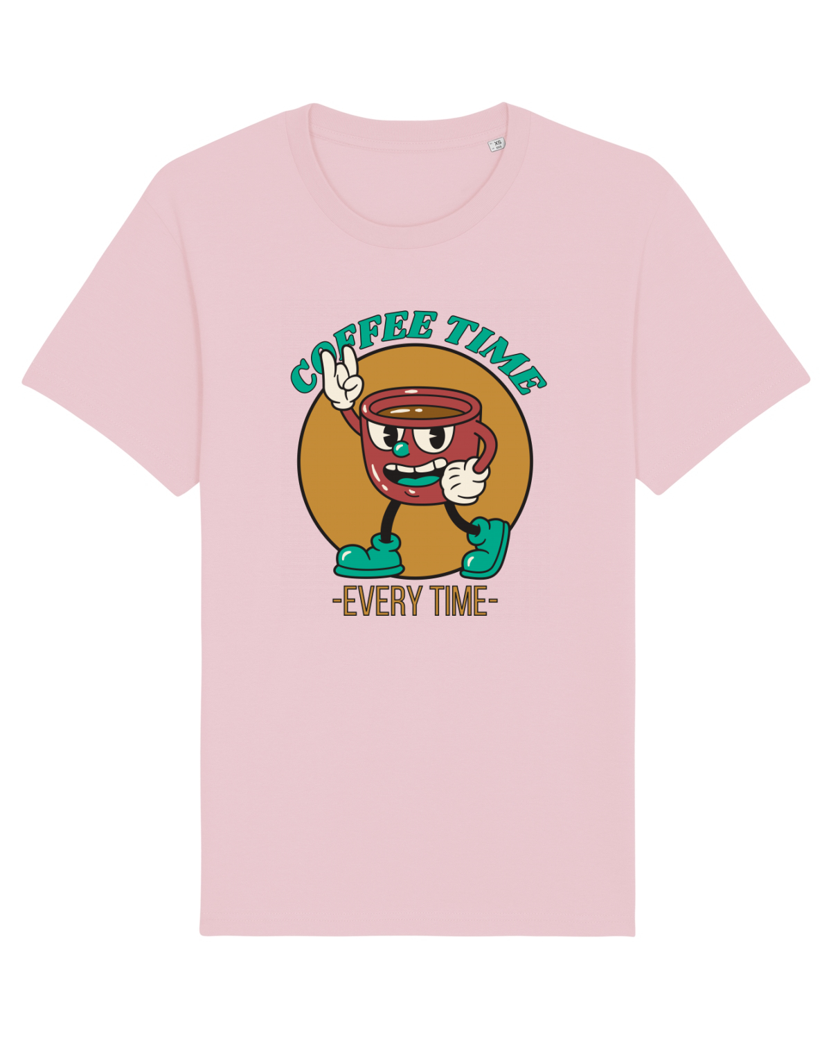 Tricou mânecă scurtă Unisex Rocker Cotton Pink