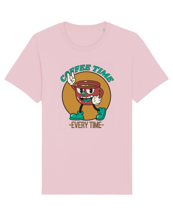 Coffee Time Every Time Cotton Pink