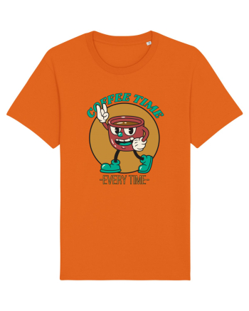 Coffee Time Every Time Bright Orange