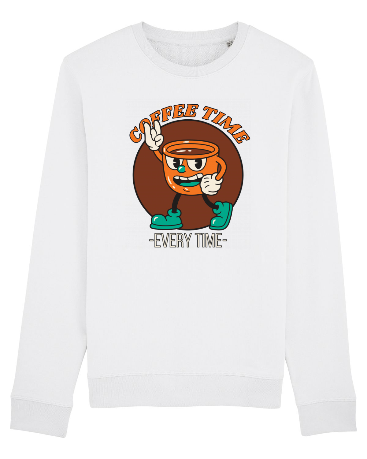 Bluză mânecă lungă Unisex Rise White