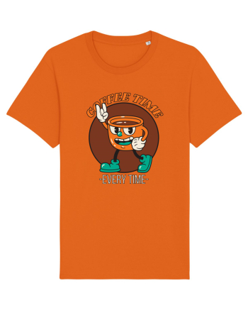 Coffee Time Every Time Bright Orange