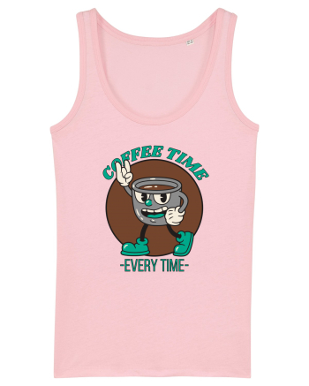 Coffee Time Every Time Cotton Pink