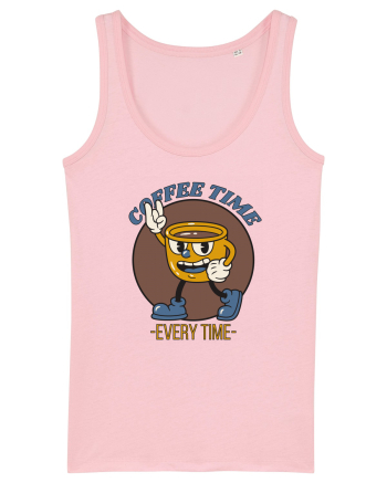 Coffee Time Every Time Cotton Pink