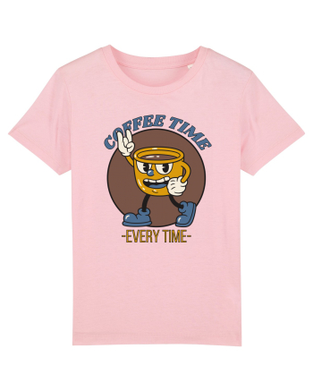 Coffee Time Every Time Cotton Pink