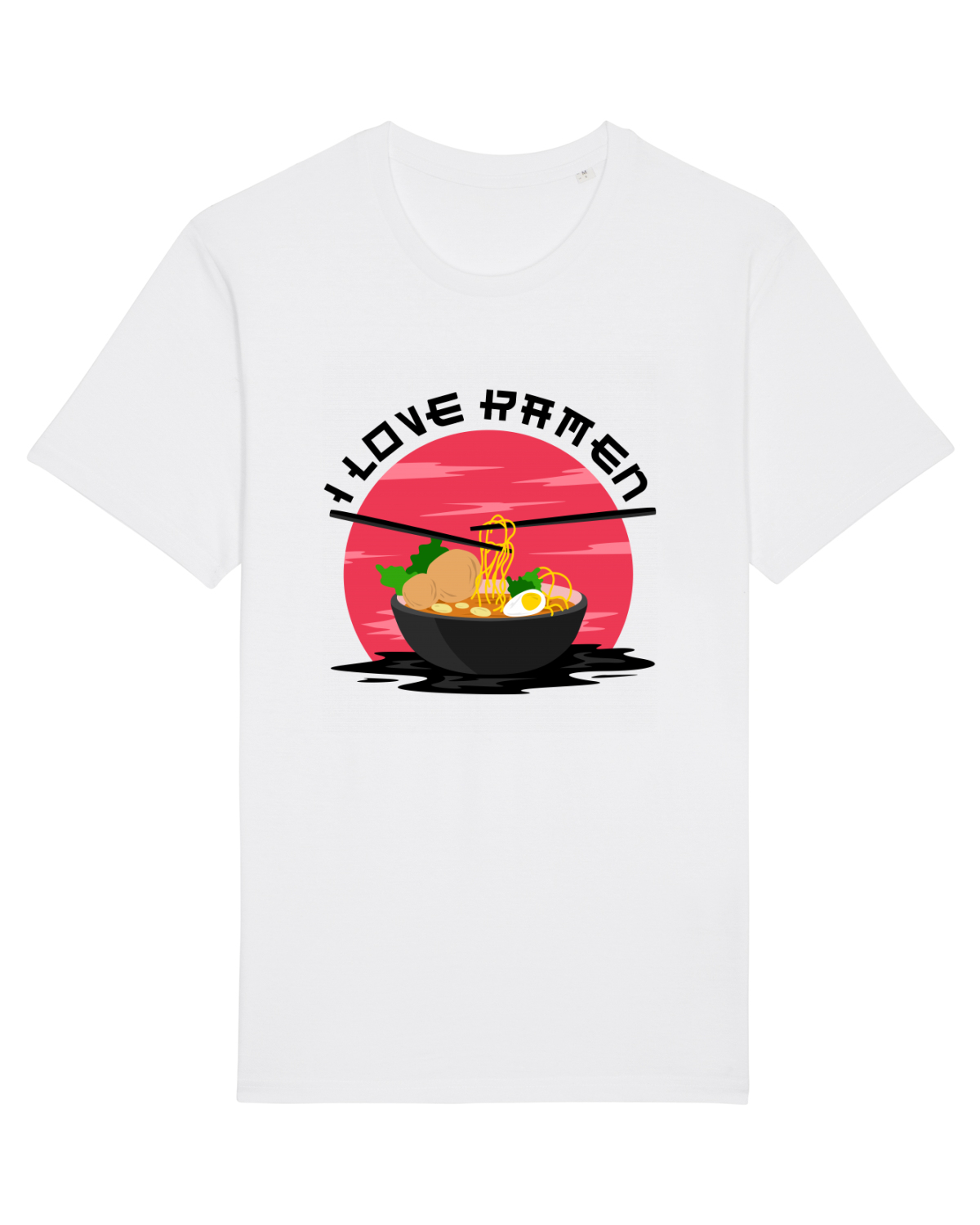 Tricou mânecă scurtă Unisex Rocker White