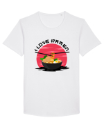 I Love Ramen Tricou mânecă scurtă guler larg Bărbat Skater