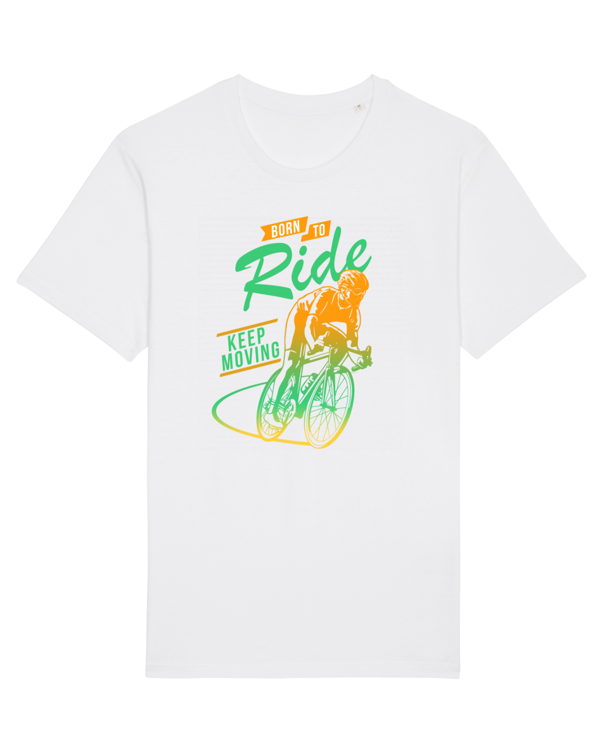 Tricou mânecă scurtă Unisex Rocker White
