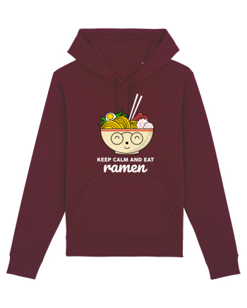 Keep Calm and Eat Ramen Burgundy