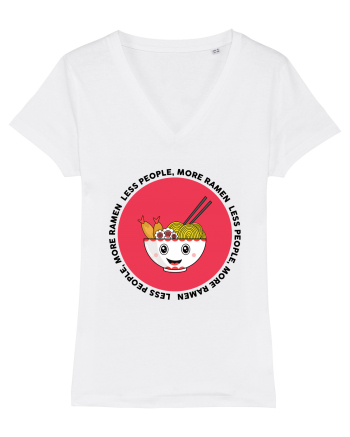 Less People More Ramen White