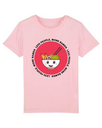 Less People More Ramen Cotton Pink