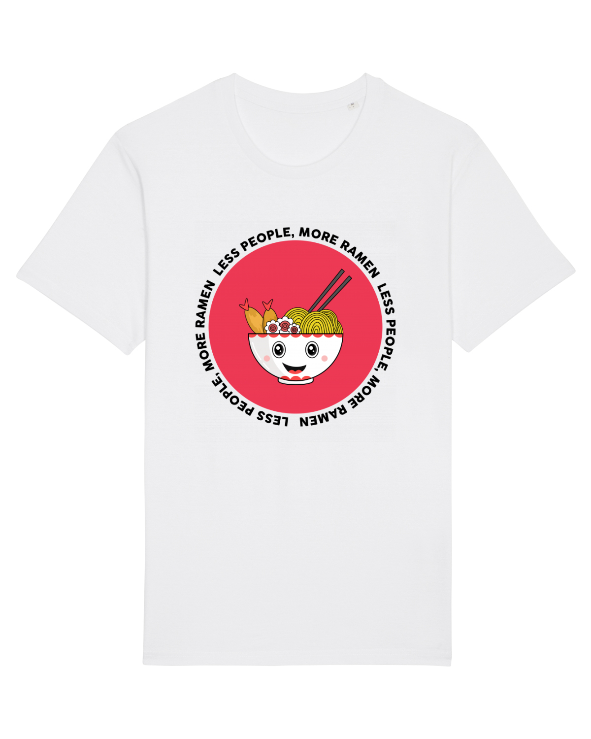 Tricou mânecă scurtă Unisex Rocker White
