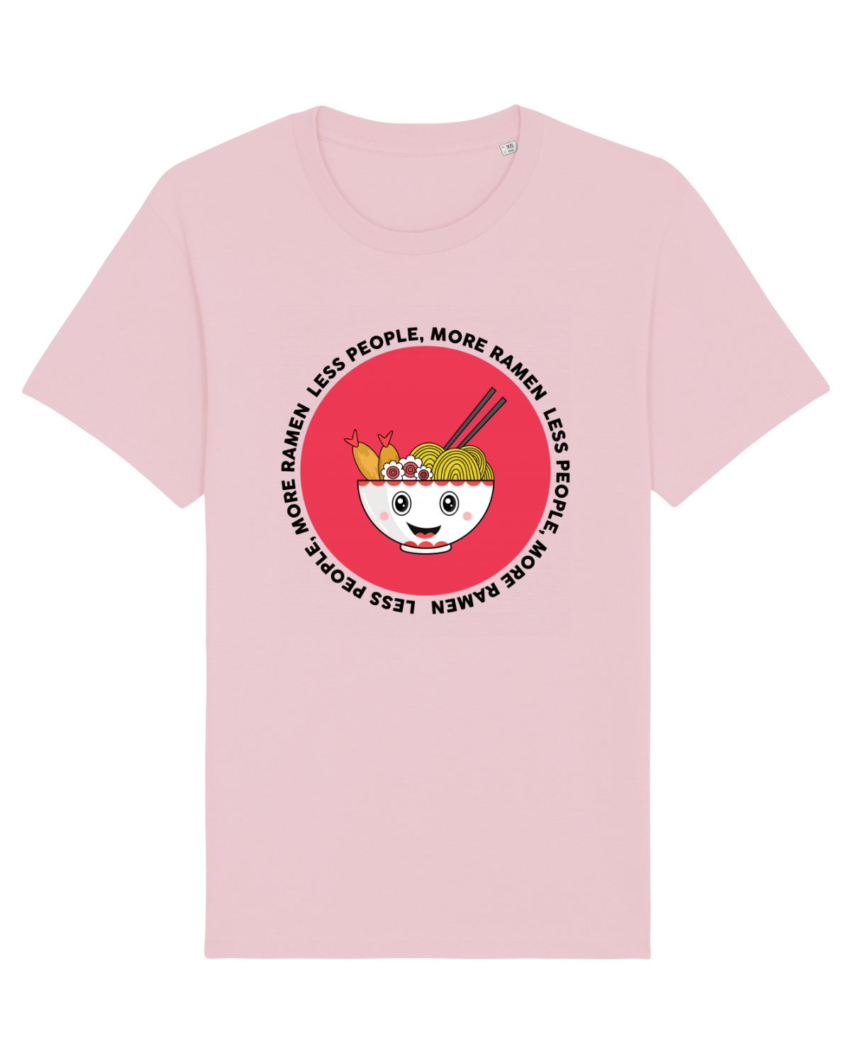 Tricou mânecă scurtă Unisex Rocker Cotton Pink
