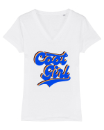 Cool Girl Tricou mânecă scurtă guler V Damă Evoker