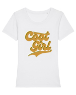 Cool Girl Tricou mânecă scurtă guler larg fitted Damă Expresser