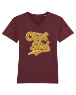 Cool Girl Tricou mânecă scurtă guler V Bărbat Presenter