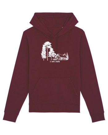 I hate people Burgundy