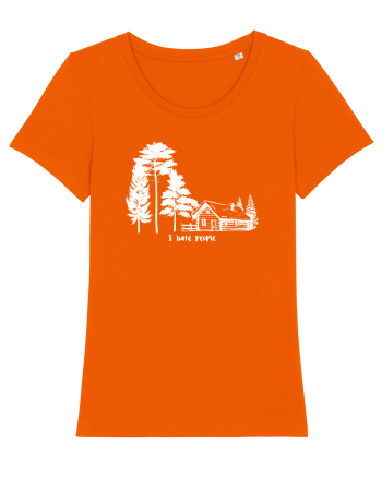 I hate people Bright Orange
