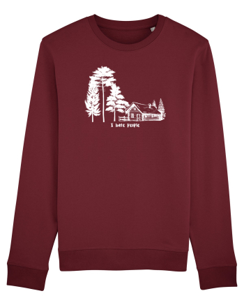 I hate people Burgundy
